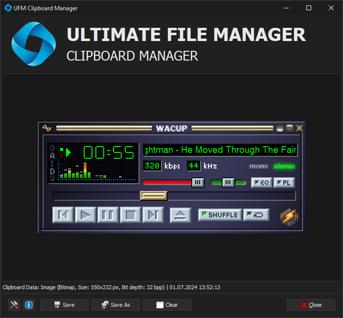 UFM Clipboard Manager